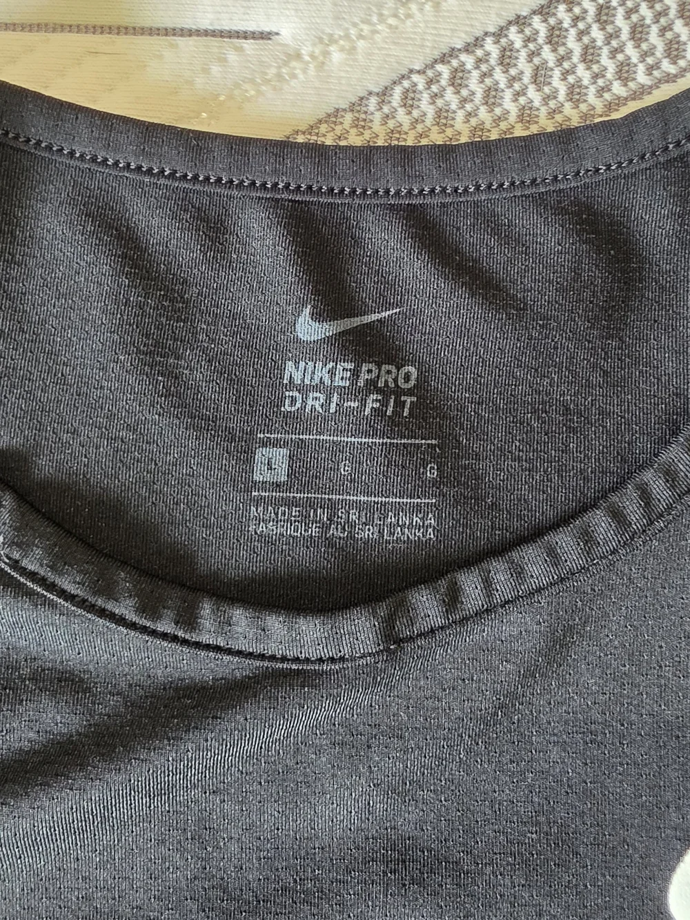 Nike Black Tank Top with White Swoosh - Kids